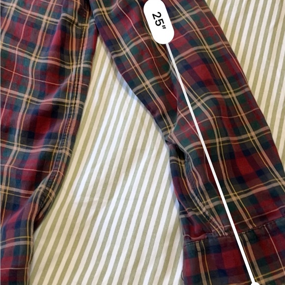 Ralph Lauren Red and Green Plaid Button Down Shirt M - Picture 7 of 8